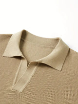 Men’s Solid Knit Short-Sleeve Shirt
