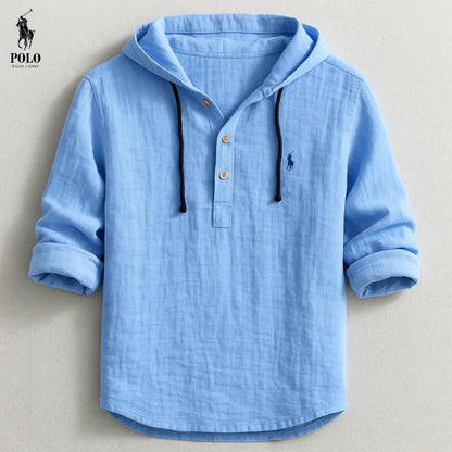 Premium Linen Hooded Shirt