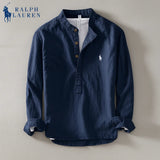 Premium Linen Shirt – Mandarin Collar