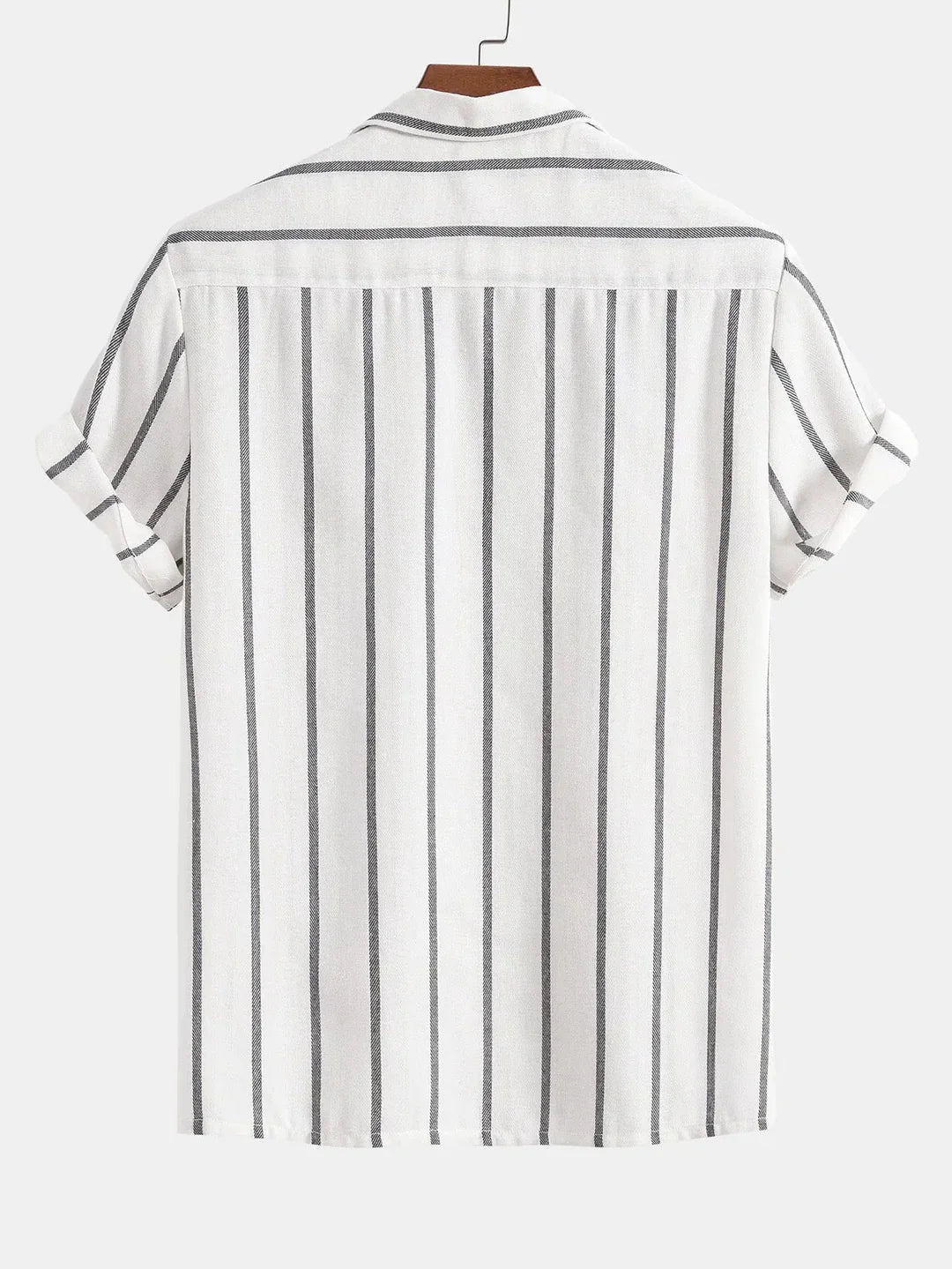 Men’s Striped Cuban Shirt & Shorts Set
