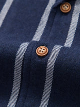 Men’s Striped Cuban Shirt & Shorts Set
