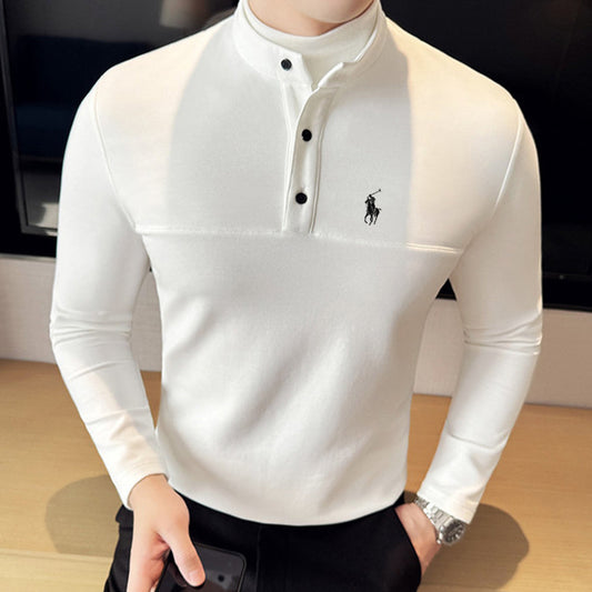Premium Double-Layer Half-High Collar Shirt