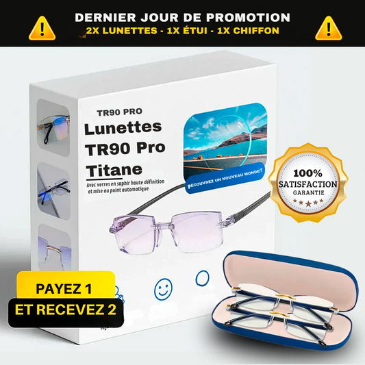 Lunettes TR90 Titanium Pro – Achetez 1, recevez 2