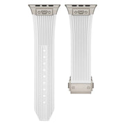 Titanium Streamlined Silicone Apple Watch Band