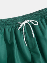 Men's Summer Striped Shirt & Shorts Set