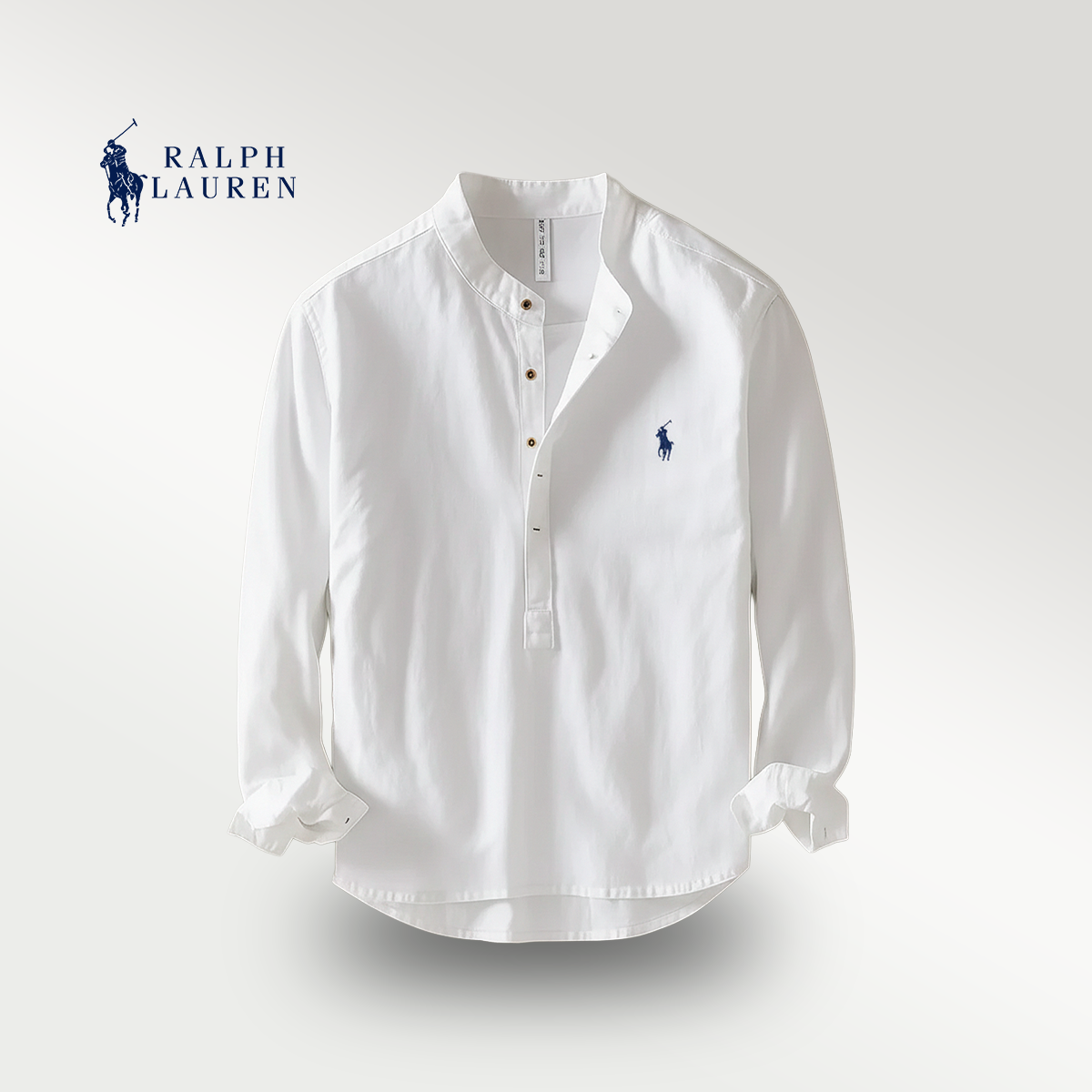Premium Linen Shirt – Mandarin Collar