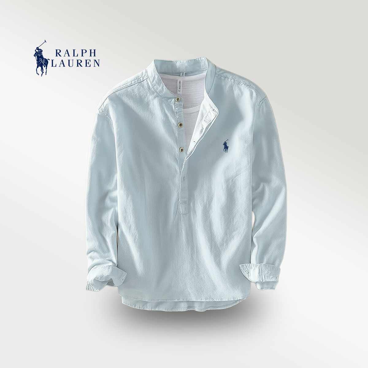 Premium Linen Shirt – Mandarin Collar