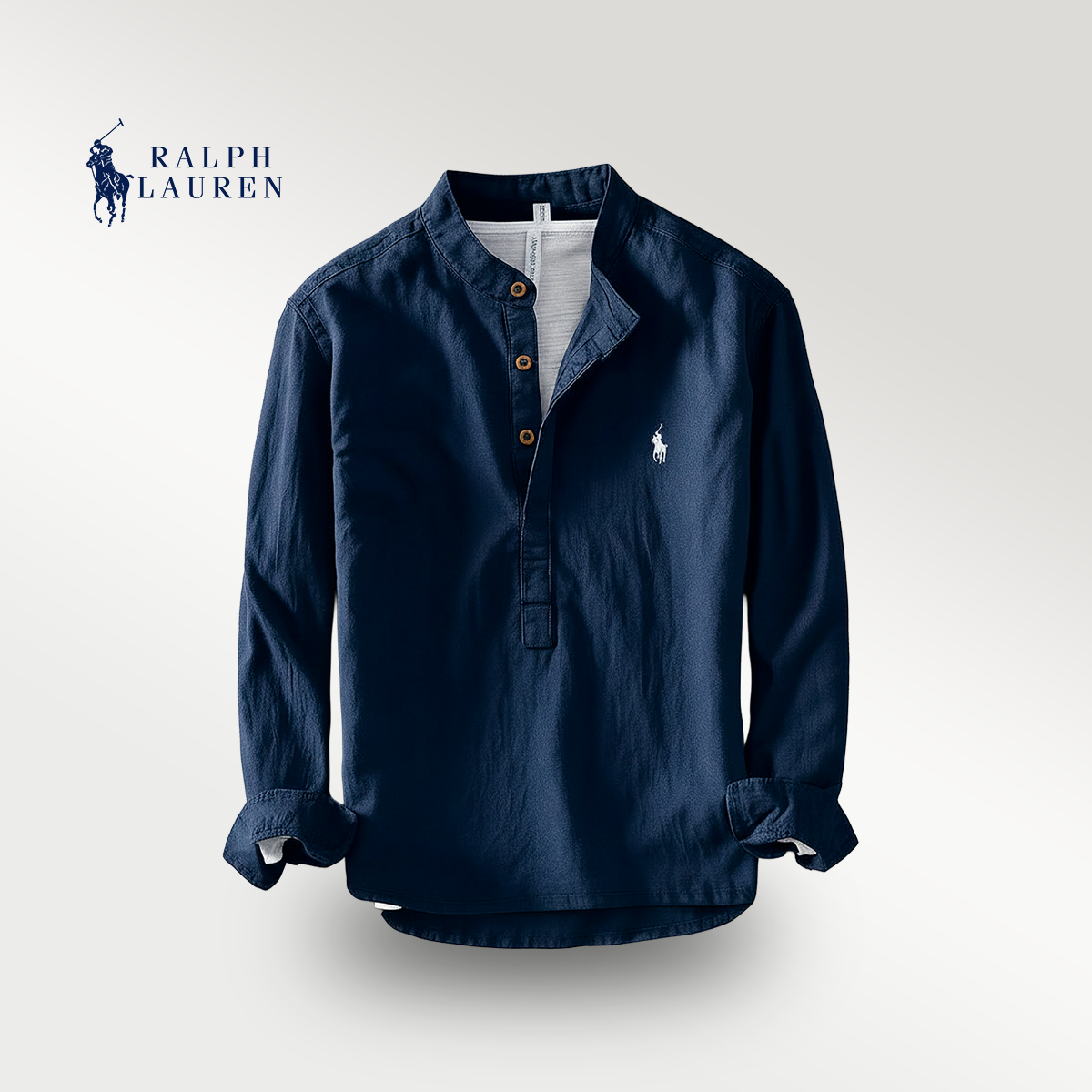 Premium Linen Shirt – Mandarin Collar