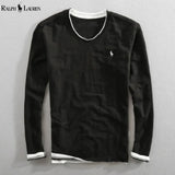Premium Long-Sleeve V-Neck Shirt